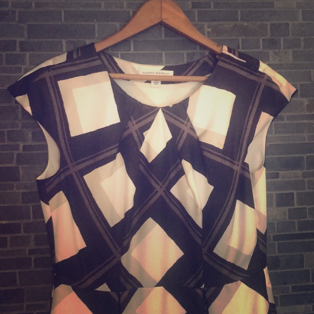 Banana Republic Silk midi dress